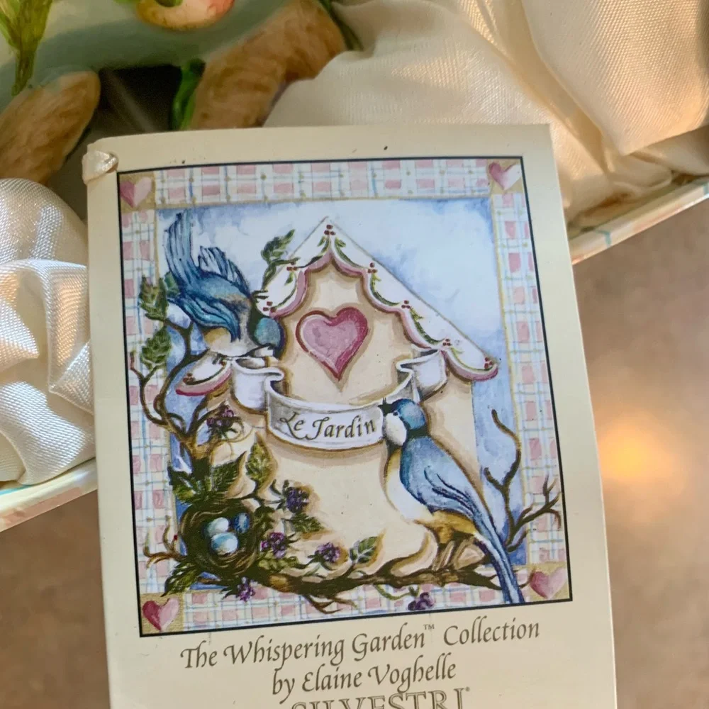 Elaine Voghelle For Silvestri The Whispering Garden Sugar And Cream Tea Set